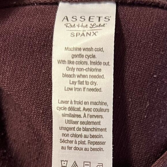 Spanx Assets Rd Hot Label Red Mid Rise Leggings Size Medium - Picture 5 of 7